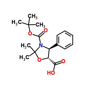 (4S,5R)-3-(tert-Butoxycarbonyl)-2,2-dimethyl-4-phenyloxazolidine-5-carboxylic Acid CAS 143527-70-2