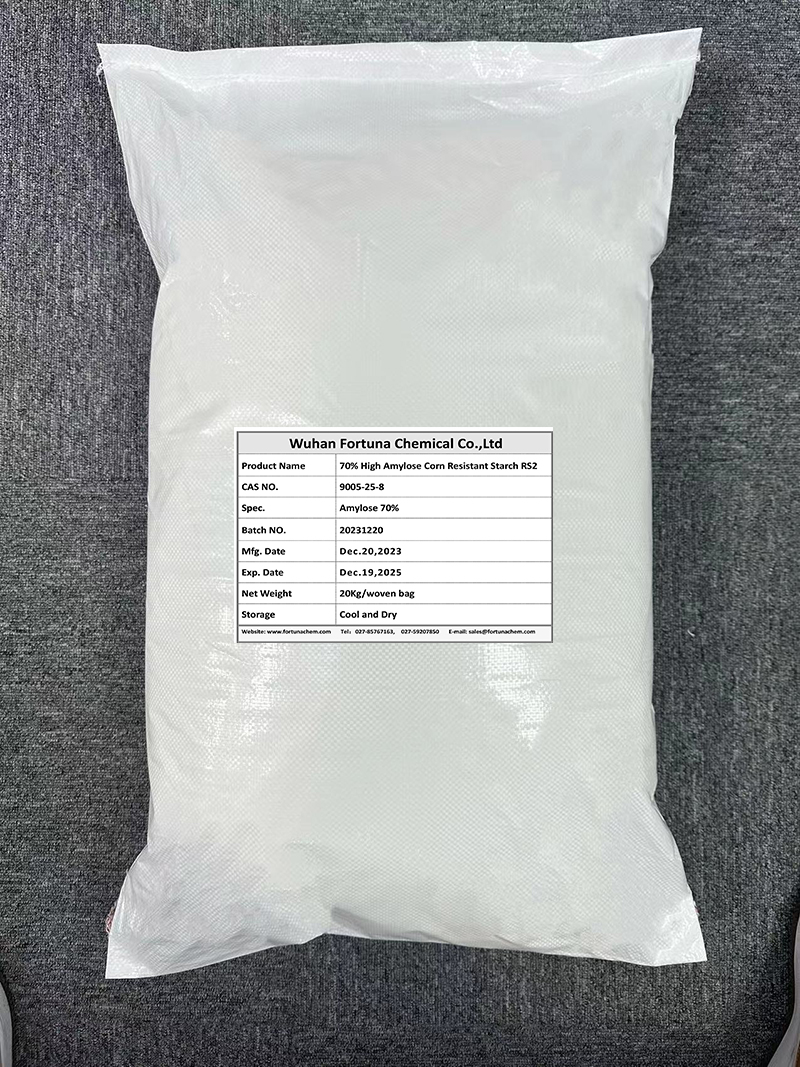 Food Raw Material 70% High Amylose Corn Resistant Starch RS2 CAS 9005-25-8 for sale