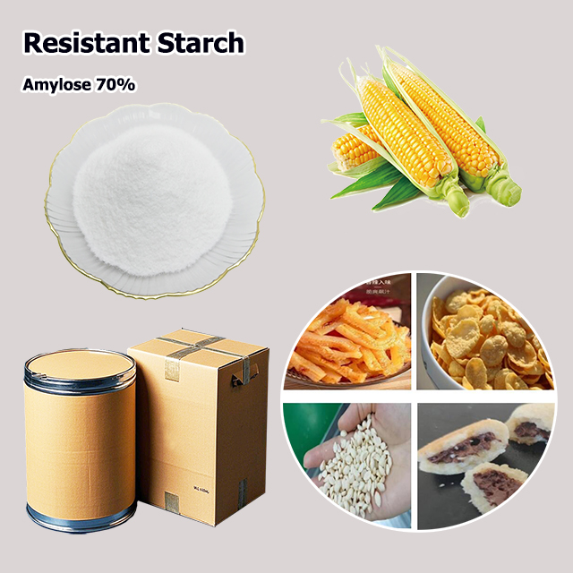 Food Raw Material 70% High Amylose Corn Resistant Starch RS2 CAS 9005-25-8 wholesale Food Raw Material 70% High Amylose Corn Resistant Starch RS2 CAS 9005-25-8 for sale