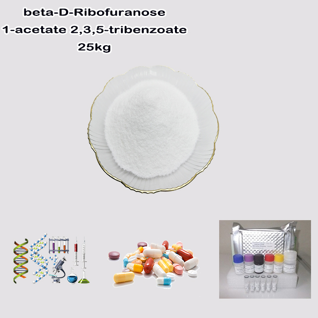 China Original manufacturer Supply High Quality Beta-D-Ribofuranose 1-acetate 2,3,5-tribenzoate CAS 6974-32-9 China Original manufacturer Supply High Quality Beta-D-Ribofuranose 1-acetate 2,3,5-tribenzoate CAS 6974-32-9